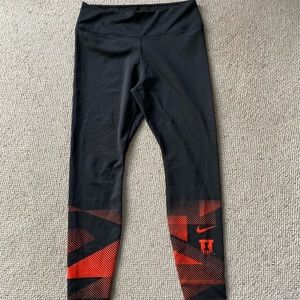 Nike university of Illinois leggings.   Never worn.  Size large